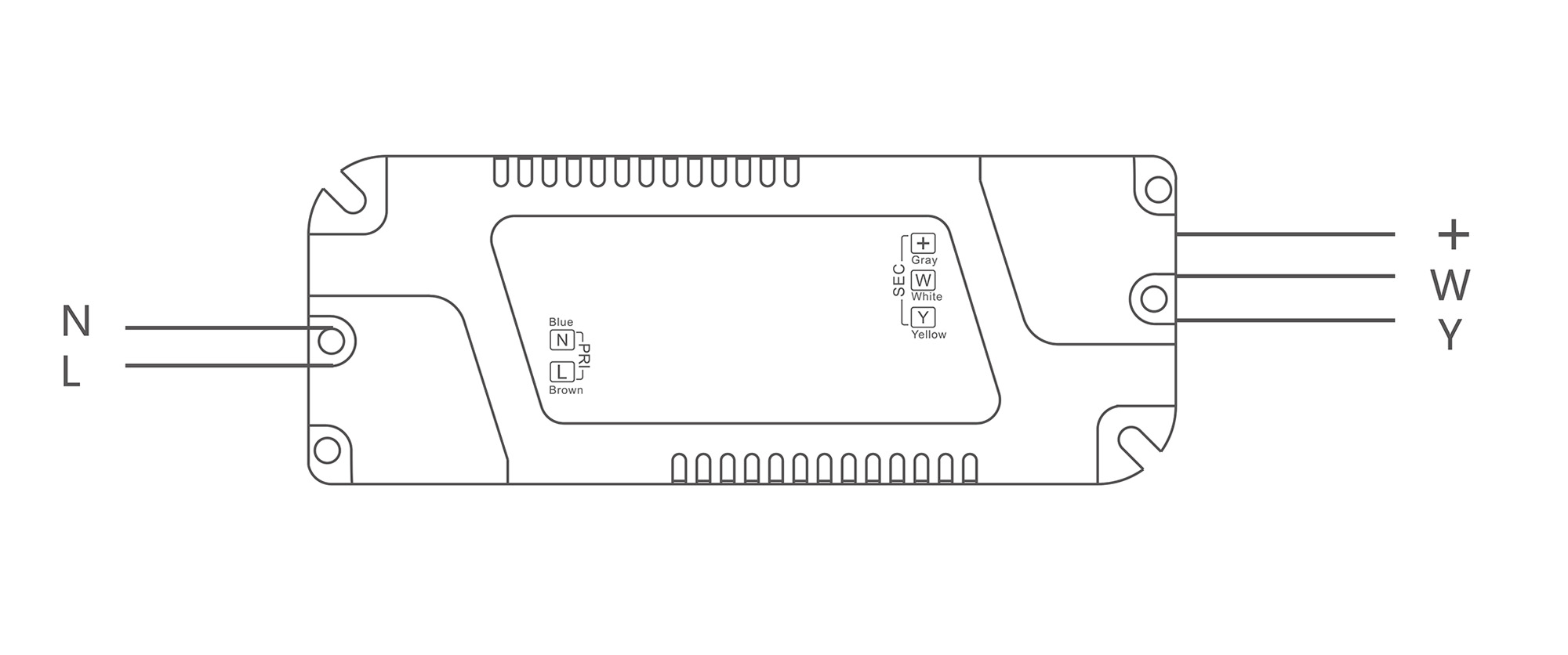Ltech RF2.4GHz Wireless Dimmable Driver 36W 65-90Vdc/280mA.0-100% PWM dimming level, IP20. DCE-36-280-H2R  LTECH Wireless Receiver